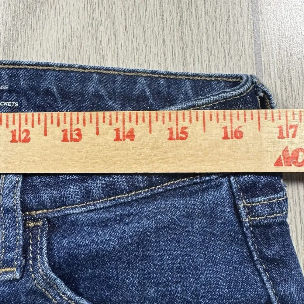 Old Navy Higher High Rise Flare Jeans Women’s 14 (33x31) Dark Wash Stretch Baggy